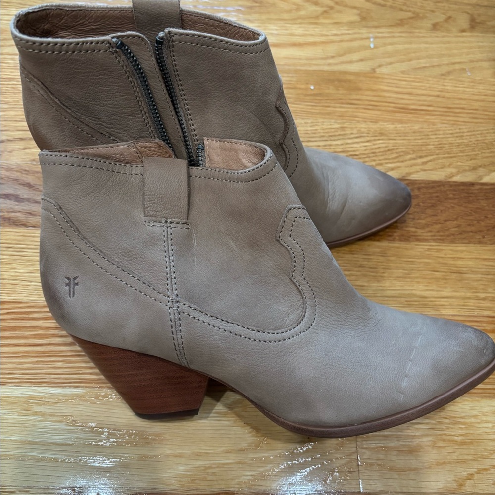 Frye Women's Taupe Ankle Booties